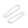 Dowel-Homut "Tundra", for a round cable, nylon, 11-18 mm, white, 100 pcs