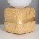 Table lamp "Alehandra" 1x40W E14 under wood/gold 11x11x23cm