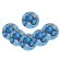 New Year's Paper Plate "Happiness in the New Year", balls, 18 cm, disposable