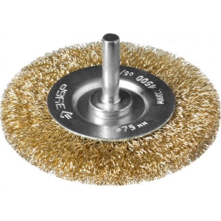 Brush Brush bison 3520-075_z02, disk, twisted, brass, steel, 0.3 mm, 75 mm 954524
