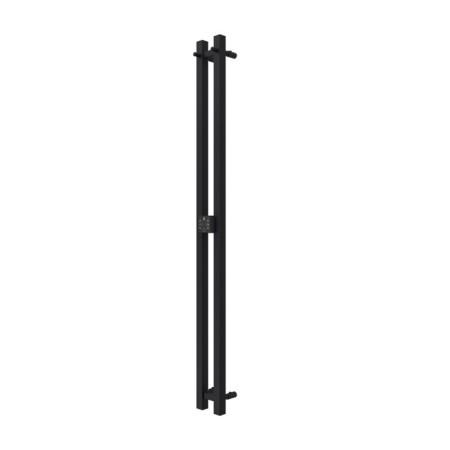 Terminus duo electric heated towel rail "Prof", 1200x110 mm, black matte