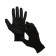 Garden, nylon gloves, with latex impregnation, size 10, black, Greengo