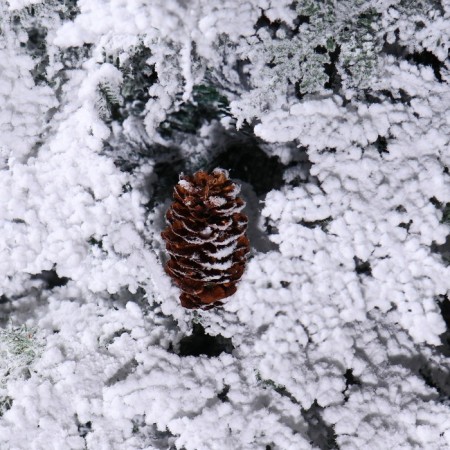 Christmas tree "snowy elite" with cones (mixed branches) 120 cm d of the lower tier 87 cm 110 branches-1