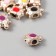 Beads for creativity plastic "Turtle Bright middle" mix set 10 pcs 1.7x1 cm
