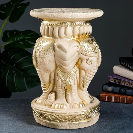 Top "three elephants" ivory, 43x28x28cm-1