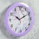 Watching clock, series: flowers, "flowering tree", smooth move, d-29 cm, lilac rim