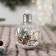 Ball plastic light D-8 cm "time of miracles" Christmas tree and snow, transparent