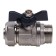 Ballic Aqualink, Pn 10, 3/4 "x 20 mm, external thread/ts, butterfly, nickel.