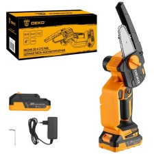 DREAL DREASTE DEKO DKCHS 20-4, 20 V, 2x2 Ah, Li-Ion, tire 100 mm, 6 m/s