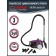 Vacuum cleaner Pioneer VC321C 2V1, cyclone, 2000W, 3.5 l, purple color
