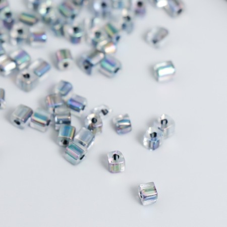 Glass beads 6/0 "Cube. Translucent. Rainbow" 10 grams-1