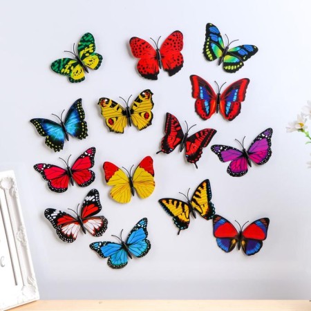 Magnet Plastic "Butterfly" mix 9.5x8.5 cm