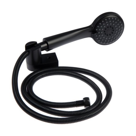 ACCOONA A71126F bath mixer, single -leaf, pour 350 mm, shower set, black-4