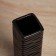 VAZ Coramics Table "Thiago" waves, 18x5.5 cm, black