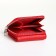 Women's wallet on magnet, red color