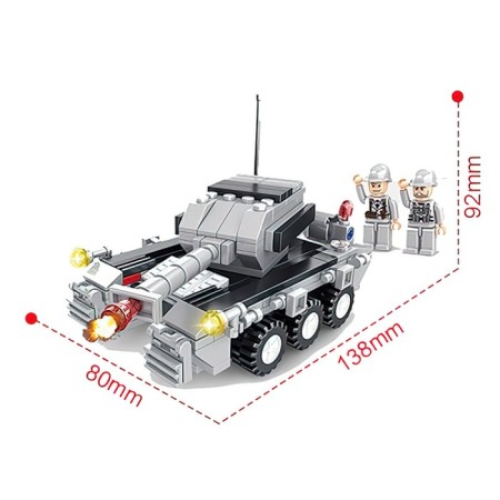 Military designer "Tank", 3 in 1, 221 detail-1