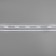 Curtain tape, organza, 3 cm, 6 ± 1 m, transparent/white color