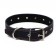 Leather collar on synthetic winterizer, dimensionless, 71 x 3.5 cm, Osh 29-62 cm, blue