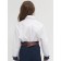 Blouse for girls, height 122 cm, white color