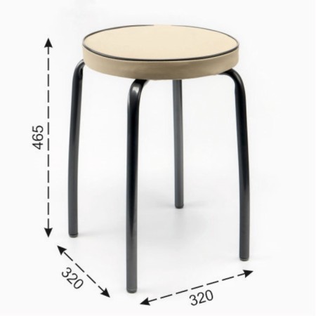Stool collapsible tf02 r ivory-4