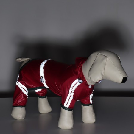 Combiason for dogs, demi-season, size L (DS 28-30, OG 43-45, Osh 31-33 cm), red-13