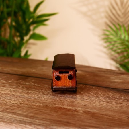 Souvenir "Bus" Tikovy tree 13x4.5x7 cm-1