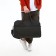 Road bag with lightning, outer pocket, long belt, khaki color