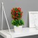 Bonsai in a pot "Tree with flowers in greenery" 7x21 cm, mix