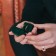 Velvet case for earrings/rings "Emerald" 4.5 × 5, green color, green insert