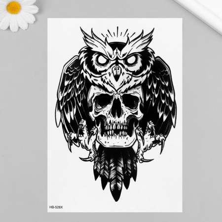 Black Black Black Tattoo “Black Skull” 21x14.8 cm
