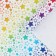 Paper Glossy Paper "Rainbow Stars", 70 x 100 cm