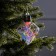 Fir -tree ball "Frosty crystal", batteries, 1 LED, glow warm white