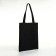 A shop bag without fastening, from textiles, black color