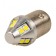Auto Stuffing Diode SkyWay S25 (P21W), 12-24 V, 10 SMD diode Bay15D, 2 -ok Bipolar, white