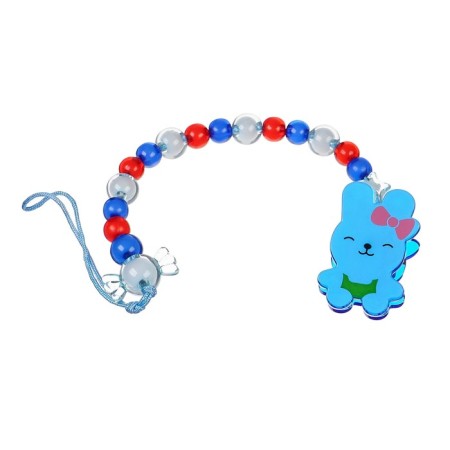 Holder for the nipple - dummy "bunny", blue color-2
