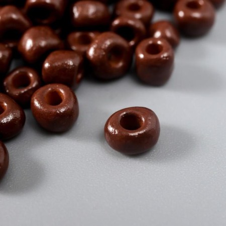 Round beads 6/0 "coffee" 20 g-1