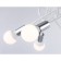 Lamp ceiling in the style of Ambrella Light, Loft, TR80417, 6HE27, white, chrome
