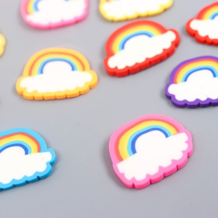 Decor for the creativity of PVC "Rainbow and Cloud" set of 20 pcs 0.2x2x1.7 cm-1