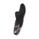 Vibrator Mystim Hop Hop Bob with electrical stimulation, 16.5 cm, silicone, black color