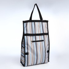 Folding bag on Velcro, 2 wheels, colorful color
