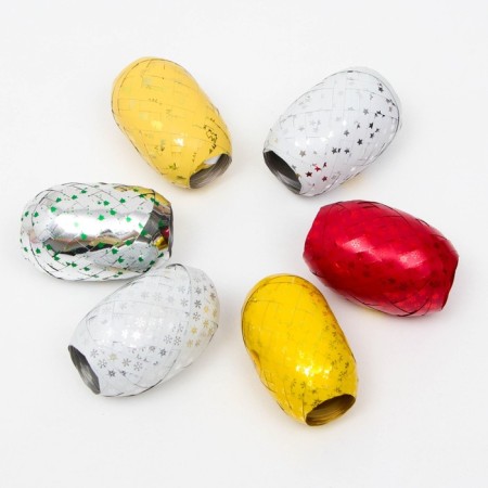 Packing tape "Happy New Year!" 0.5 cm x 10 m, Mix color-1
