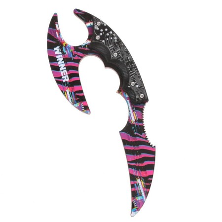 Souvenir weapon knife-kerambit "Tiger", with fingers, length 22 cm-2