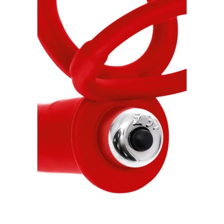 Double penetration Penet Black & Red toyfa, 19 cm, silicone, red-7