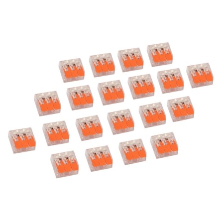 Universal compact terminal of QMS 221-413, 3-wire up to 4.0 mm² (20 pcs./Union) Rexant-4