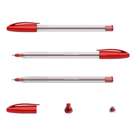 Ballpoint pen Erichkrause U-108 Classic Stick 1.0, Ultra Glide Technology, Ink red-5