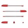 Ballpoint pen Erichkrause U-108 Classic Stick 1.0, Ultra Glide Technology, Ink red