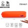 Artificial leather pencil case Artfox Study, 21*4*4 cm, orange