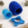 A set of accessories for the Music Life microphone: wind protection, rings, blue, d-3.7 cm