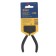 Mini curved long tundra, nickelled, rubberized handles, 125 mm