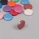 Beads for creativity wood "Plaint metallic" set 15 pcs 2x2x0.5 cm